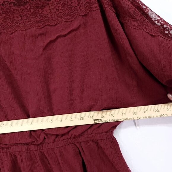 Free People Rare Vintage Leaf Tag Womens Tunic Top Size Small Lace Trim Y2K - Picture 5 of 15